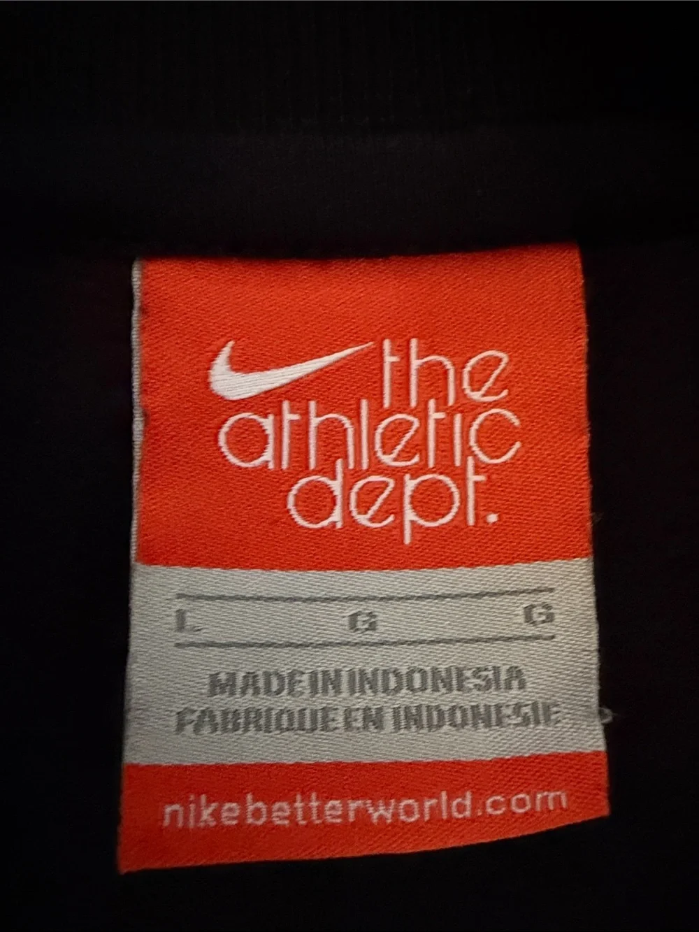 Nike Black Half-Zip Pullover with White Swoosh